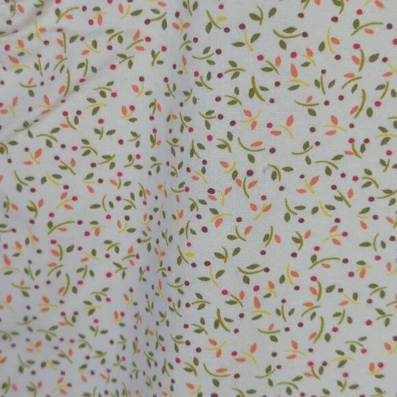 Duck Head Womens Large Popover Sleeveless Top Cream Floral Print Stretch - Picture 3 of 7